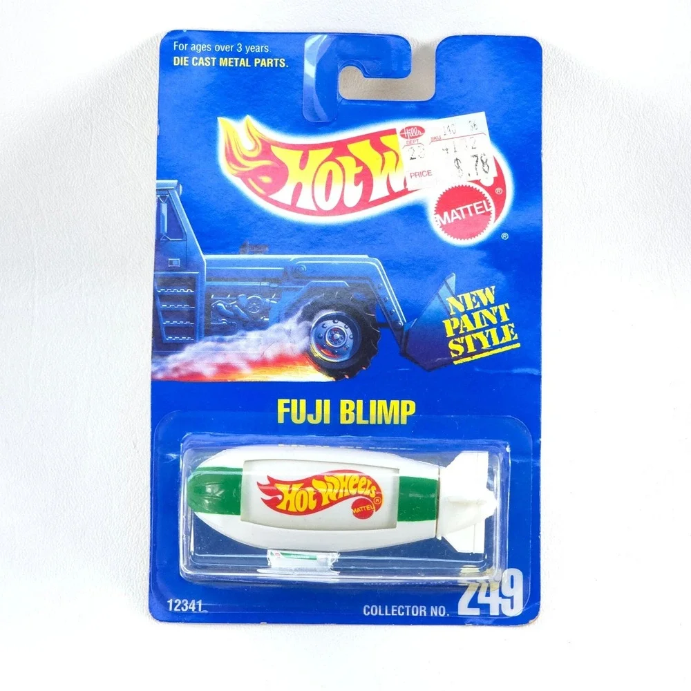 VTG 1992 Hot Wheels FUJI BLIMP Collector No 249 RARE ROTATING MESSAGE BOARD
